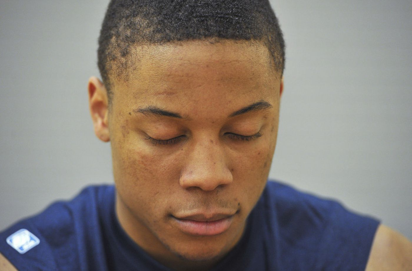 Athlete meditating